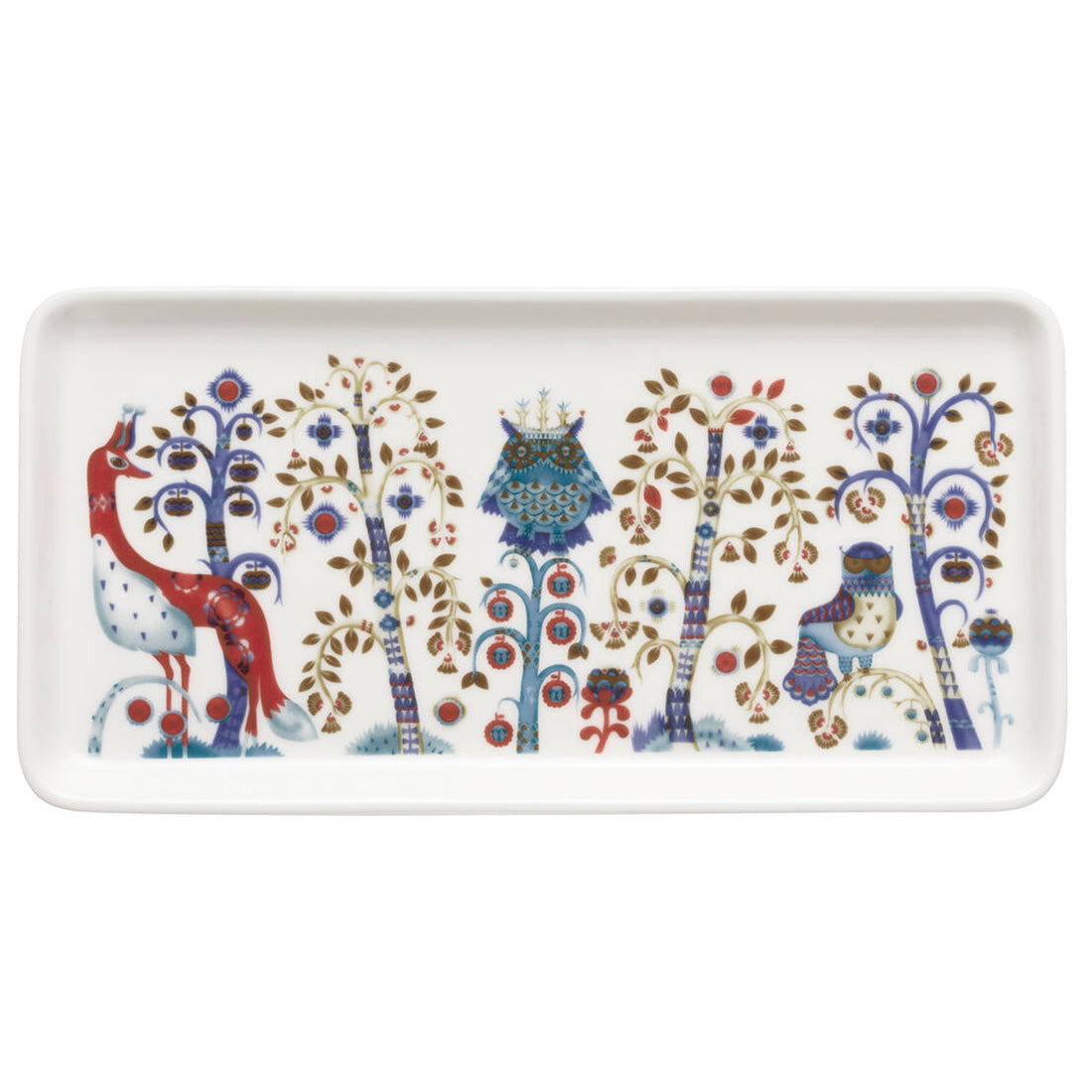 IITTALA Taika Plate Rectangle 12x24cm White