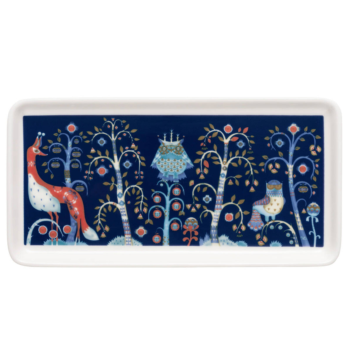 IITTALA Taika Plate Rectangle 12x24cm Blue
